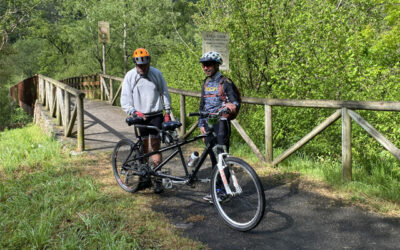 Alquiler tandem senda del oso en bici